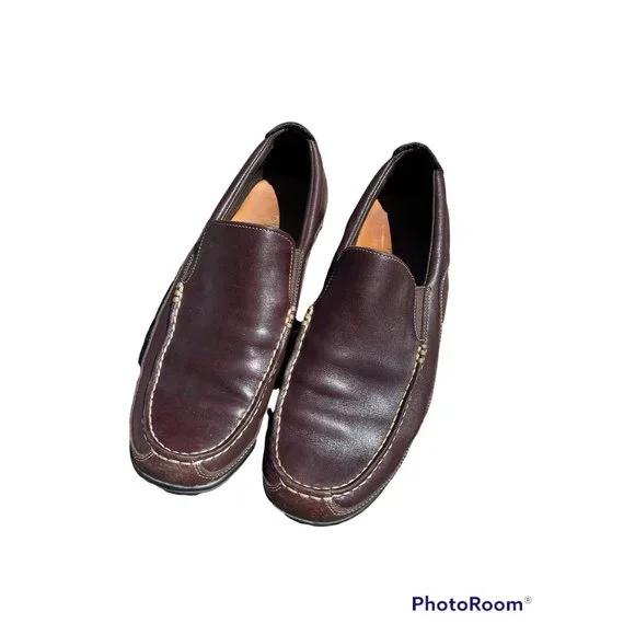 Cole Haan | Shoes | Cole Haan Cognac Brown Loafers Mens Sz 1  display picture 3
